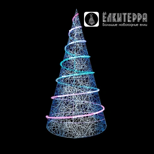 Световая Неоновая ель для украшения улиц и помещений